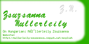 zsuzsanna mullerleily business card